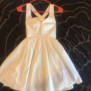 white mini dress